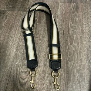 Marc Jacobs Black and Gold Crossbody Bag Strap